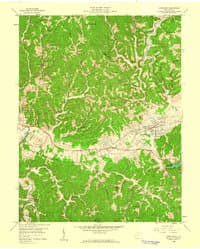 1958 USGS Hurricane Topographic Map